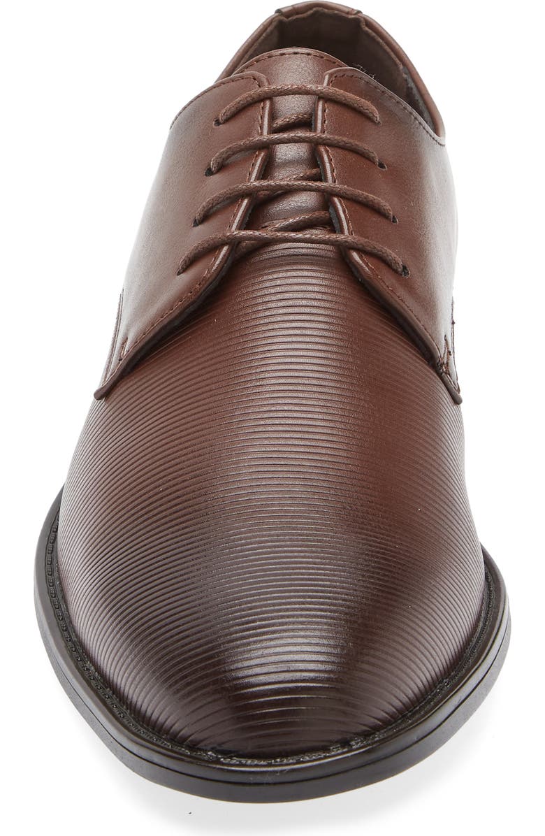 GEOFFREY BEENE Ribbed Derby, Alternate, color, Brown