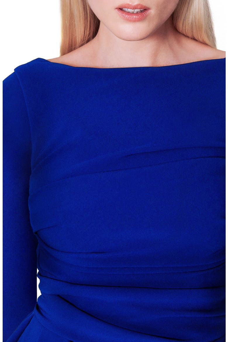 Stretch Crepe Mermaid Gown, Alternate, color, ROYAL