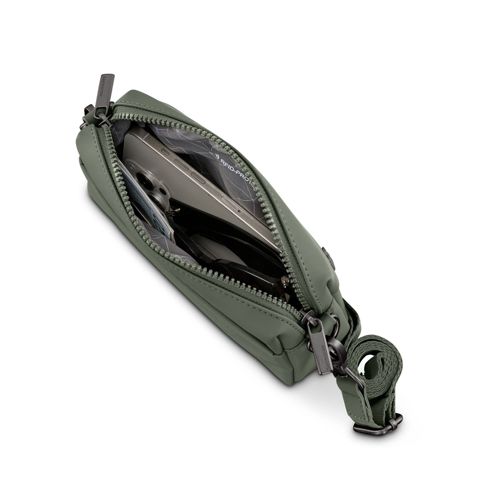 Better Than Basics Rfid Crossbody Bag, Alternate, color, Olive