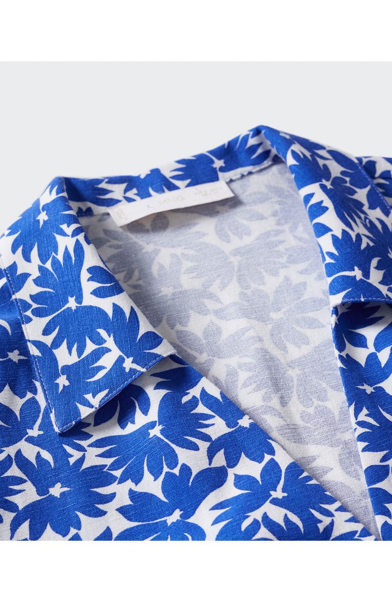 MANGO Floral Long Sleeve Minidress, Alternate, color,