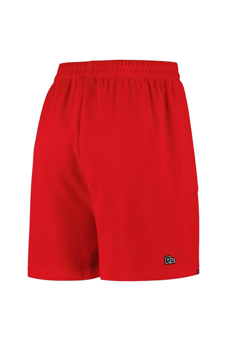 Women's Hype and Vice Scarlet Ohio State Buckeyes Pocket Hit Grand Slam Waffle Shorts, Alternate, color, Scarlet