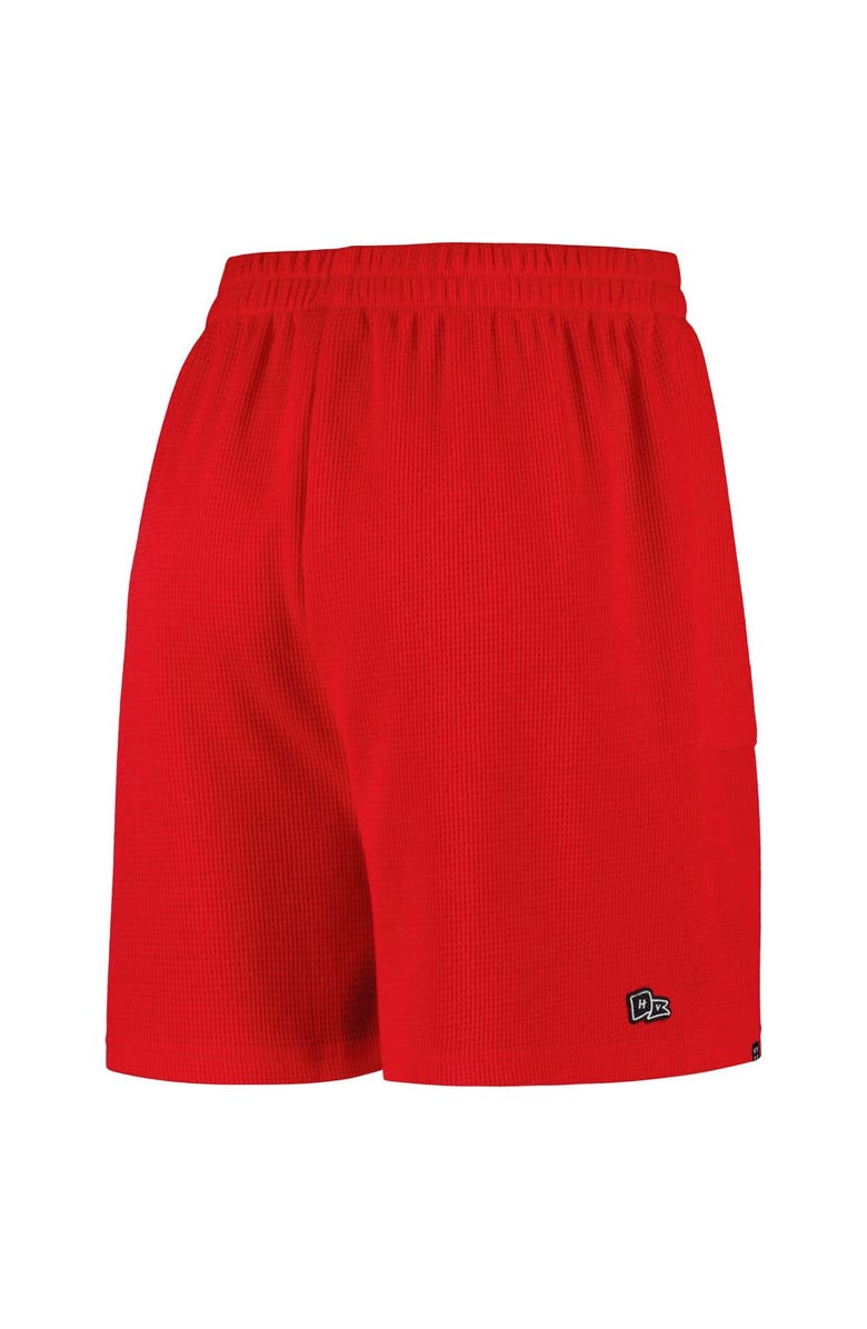 Hype and Vice Women's Hype and Vice Scarlet Ohio State Buckeyes Pocket Hit Grand Slam Waffle Shorts, Alternate, color, Scarlet