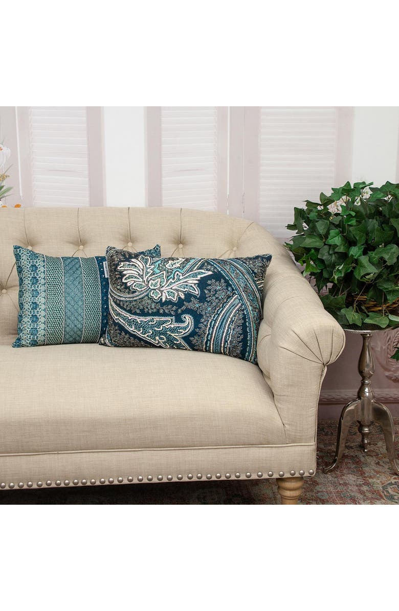 PARKLAND COLLECTION Lilia Bead-Embellished Accent Pillow, Alternate, color, Multicolor