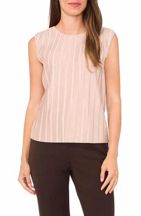 Halogen® Pleated Sleeveless Top