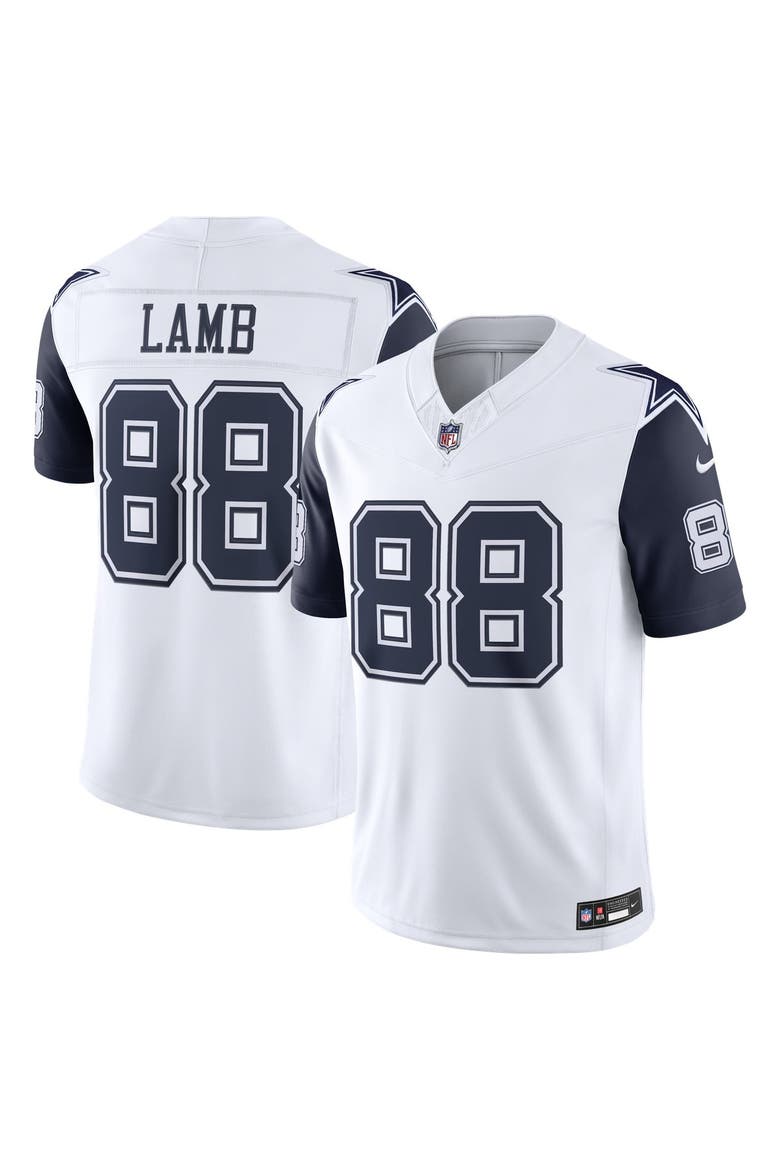 Men's Nike CeeDee Lamb White Dallas Cowboys Alternate Vapor F.U.S.E. Stitched Limited Jersey, Main, color, White