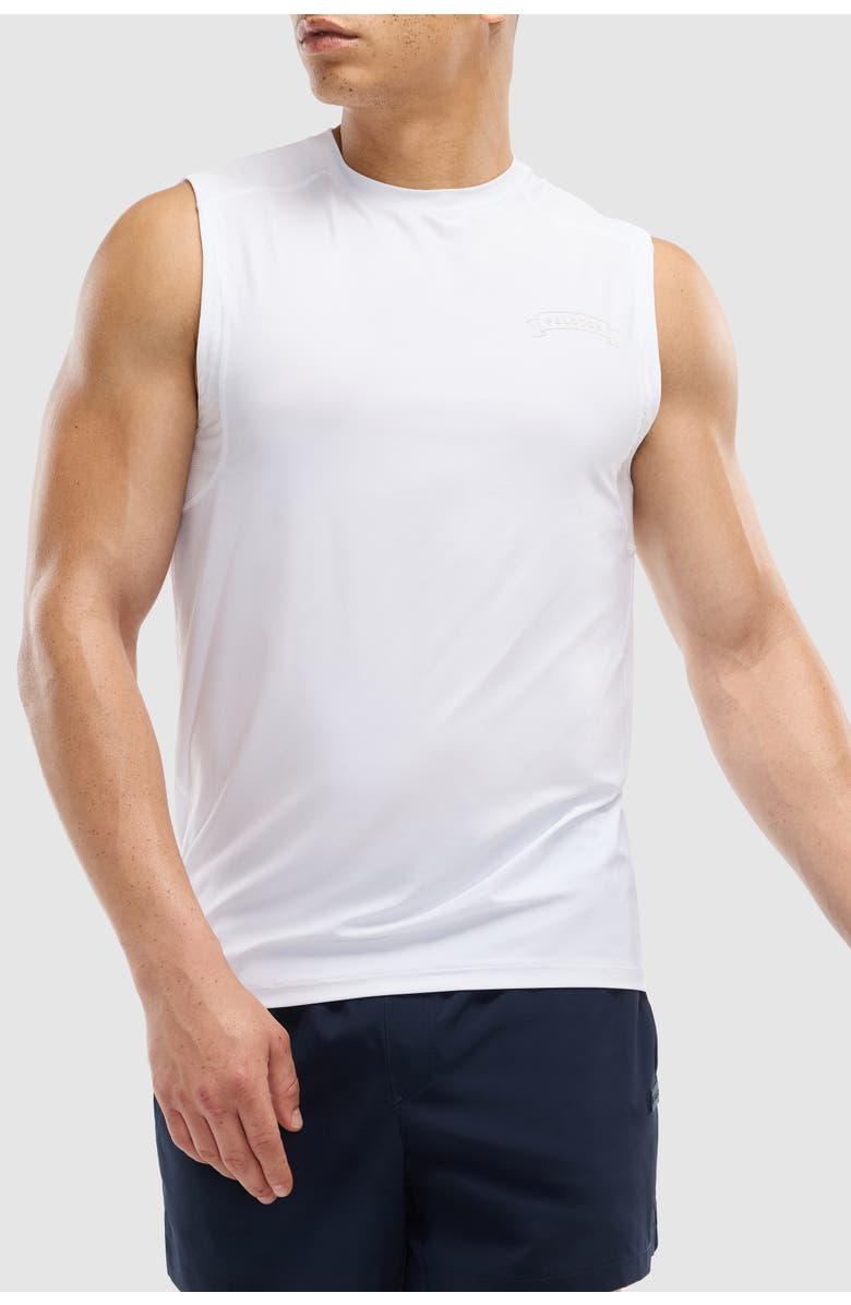 Peloton Essential Performance Muscle Tank, Main, color, White