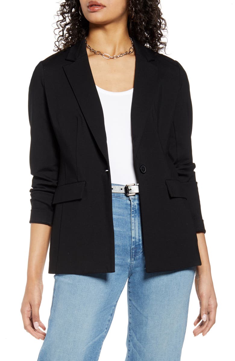 Halogen<sup>®</sup> One-Button Ponte Jacket, Main, color, 
