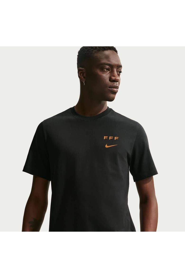 Men's Nike Black France National Team Wordmark T-Shirt, Alternate, color, Black