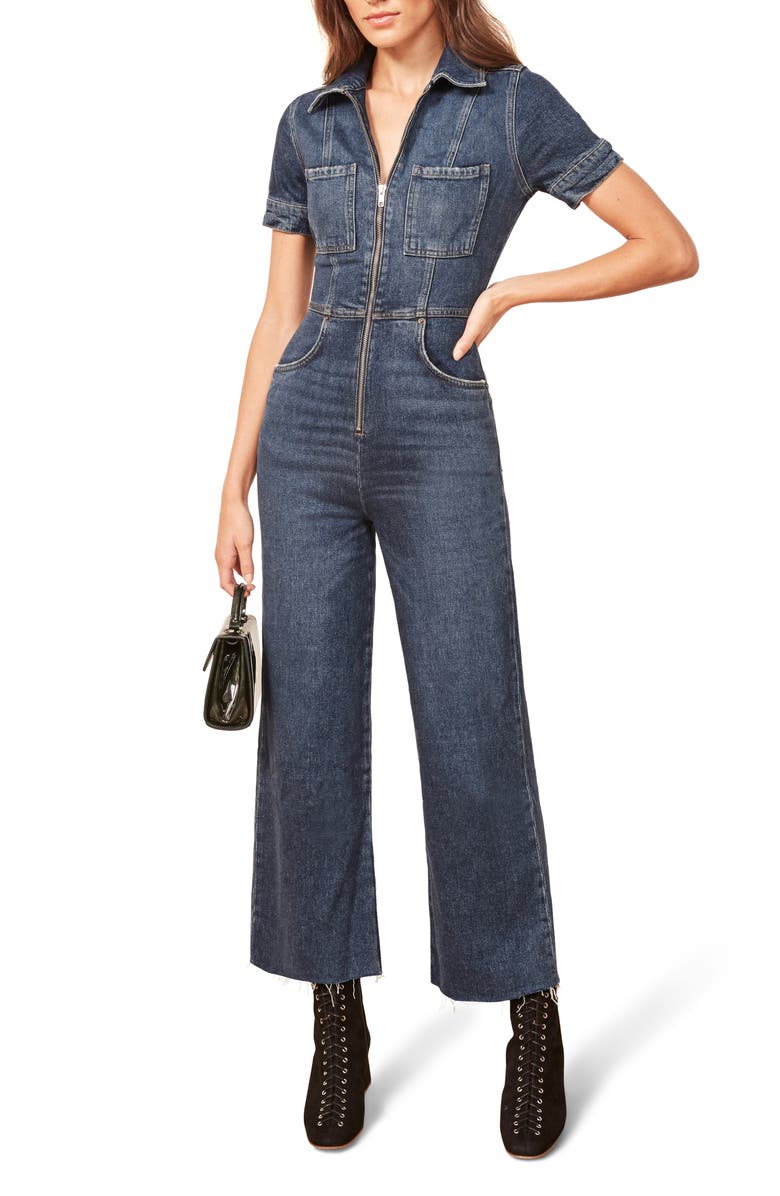 Reformation Georgia Jumpsuit, Main, color, 