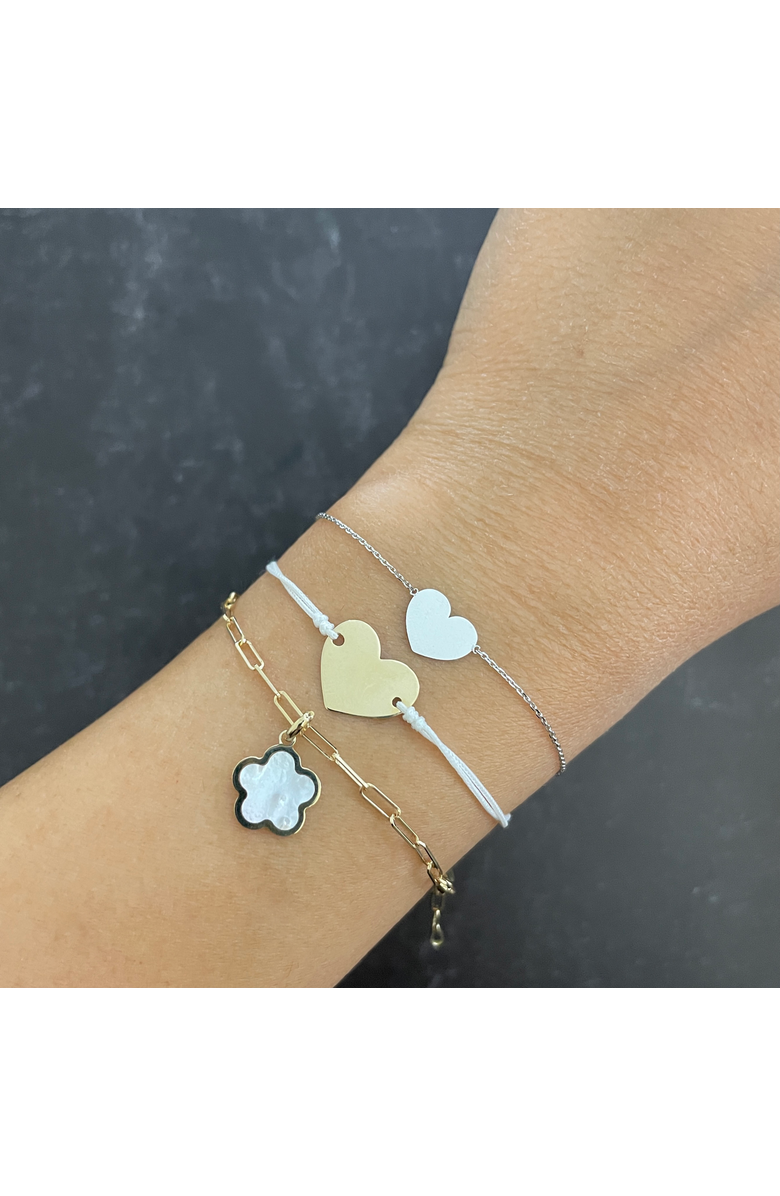 The Lovery Fine Jewelry Mother of Pearl Flower Charm, Alternate, color, Mother Of Pearl