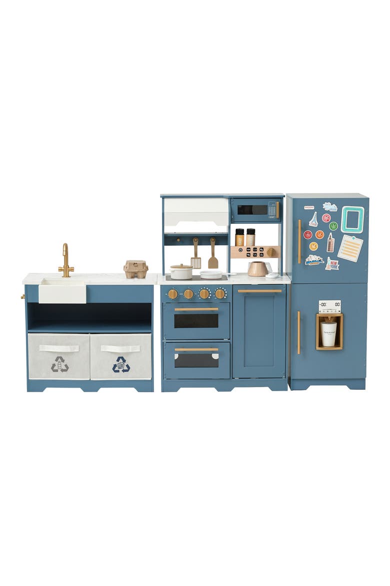Chef Atlanta Kitchen Playset, Main, color, STONE BLUE/ WHITE