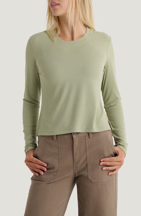 Long Sleeve Rib T-Shirt