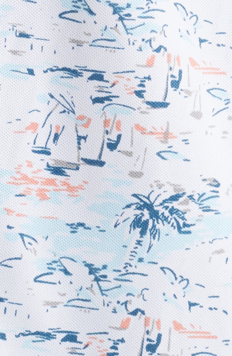 johnnie-O Making Waves Short Sleeve Button-Up Shirt, Alternate, color, 