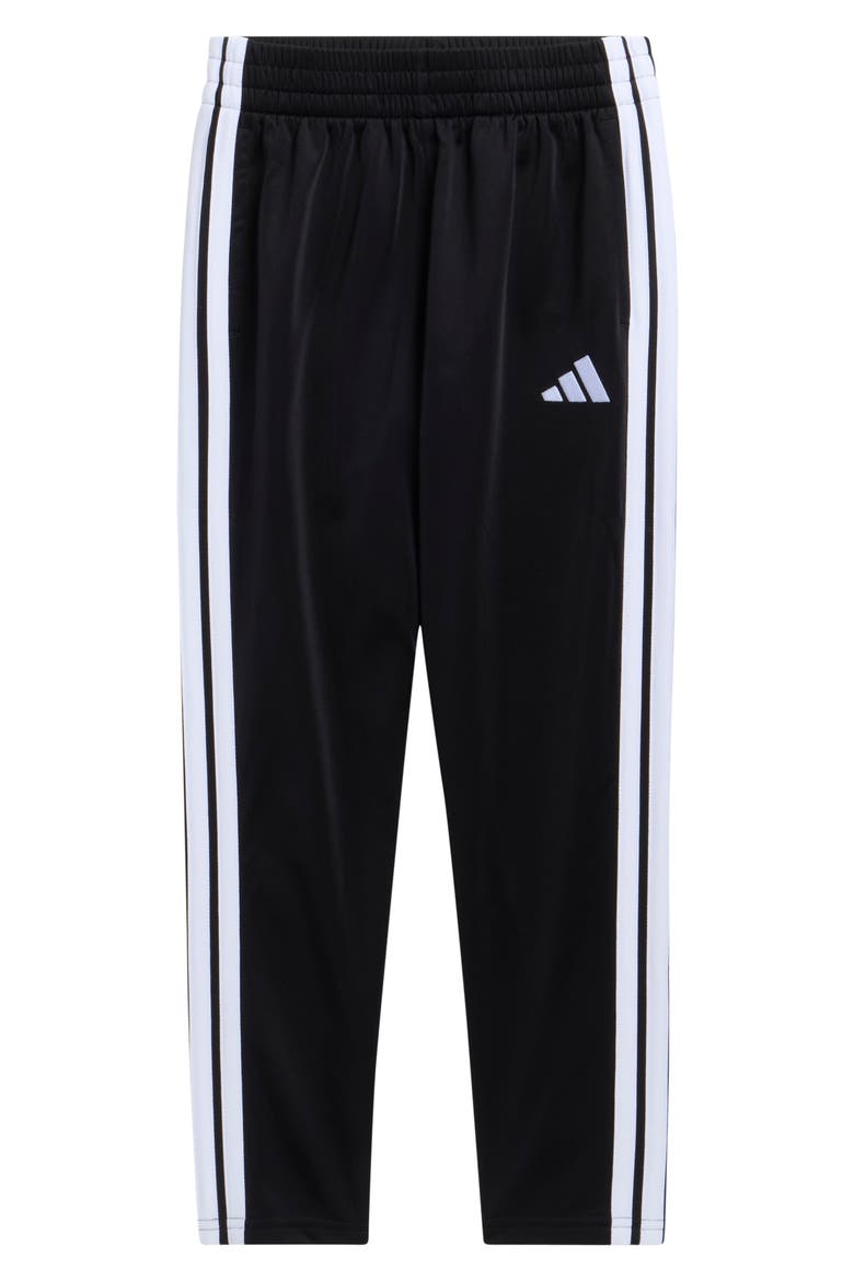 Kids' 3-Stripes Tapered Track Pants, Main, color, BLACK