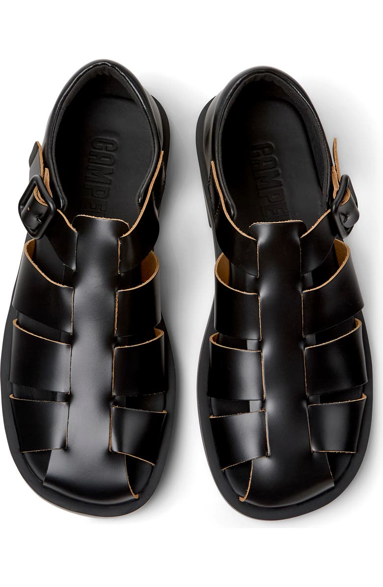 Camper Don Fisherman Sandal, Alternate, color, Black