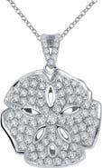 Lafonn Simulated Diamond Sand Dollar Pendant Necklace