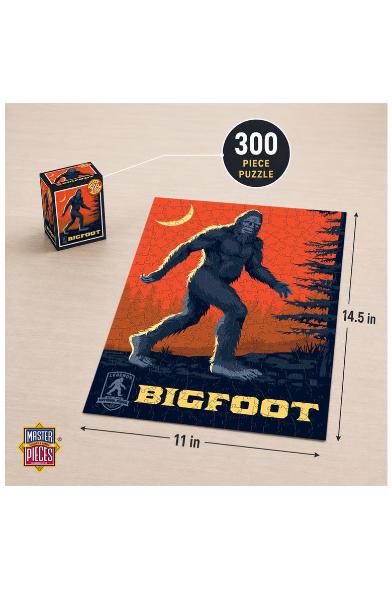 Bigfoot 300 Piece Jigsaw Puzzle, Alternate, color, Multicolor