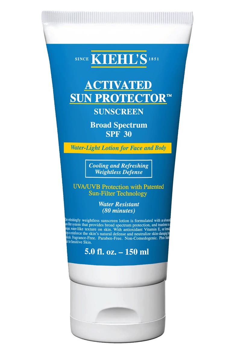 Activated Sun Protector Sunscreen Aqua Lotion for Face & Body Broad Spectrum SPF 30, Alternate, color, NO COLOR