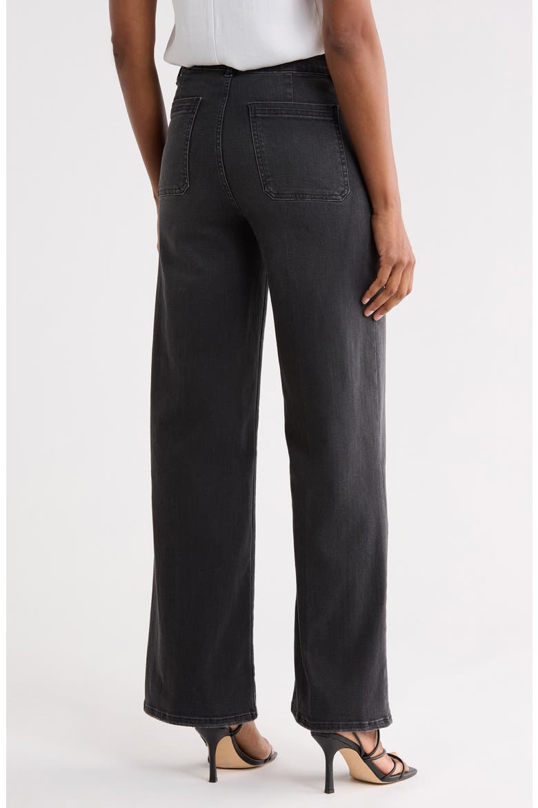 The Bardot Pocket High Waist Wide Leg Jeans, Alternate, color, ECLIPSE