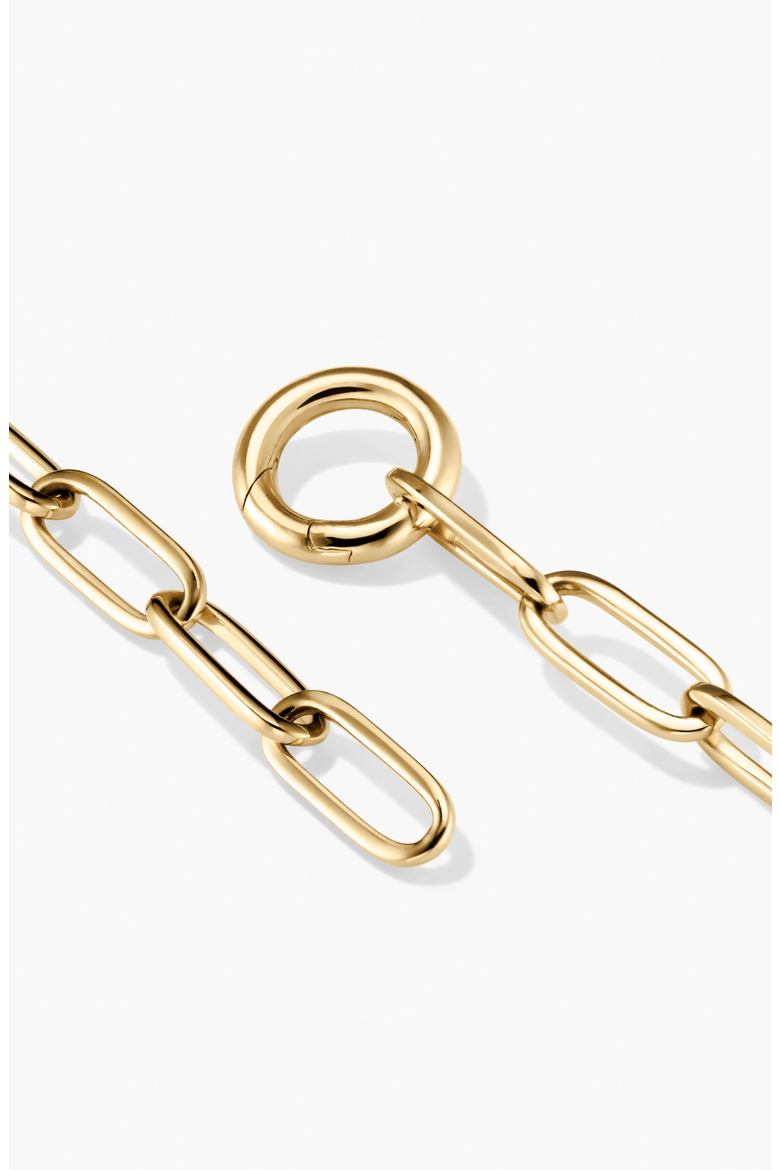 Paperclip Chain Charm Bracelet, Alternate, color, 18k Gold Vermeil