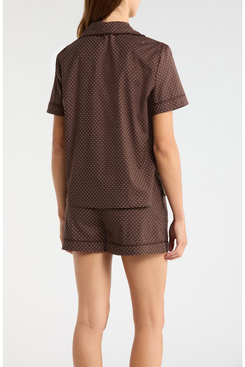 Blair Stretch Organic Cotton Short Pajamas, Alternate, color, PIN DOT