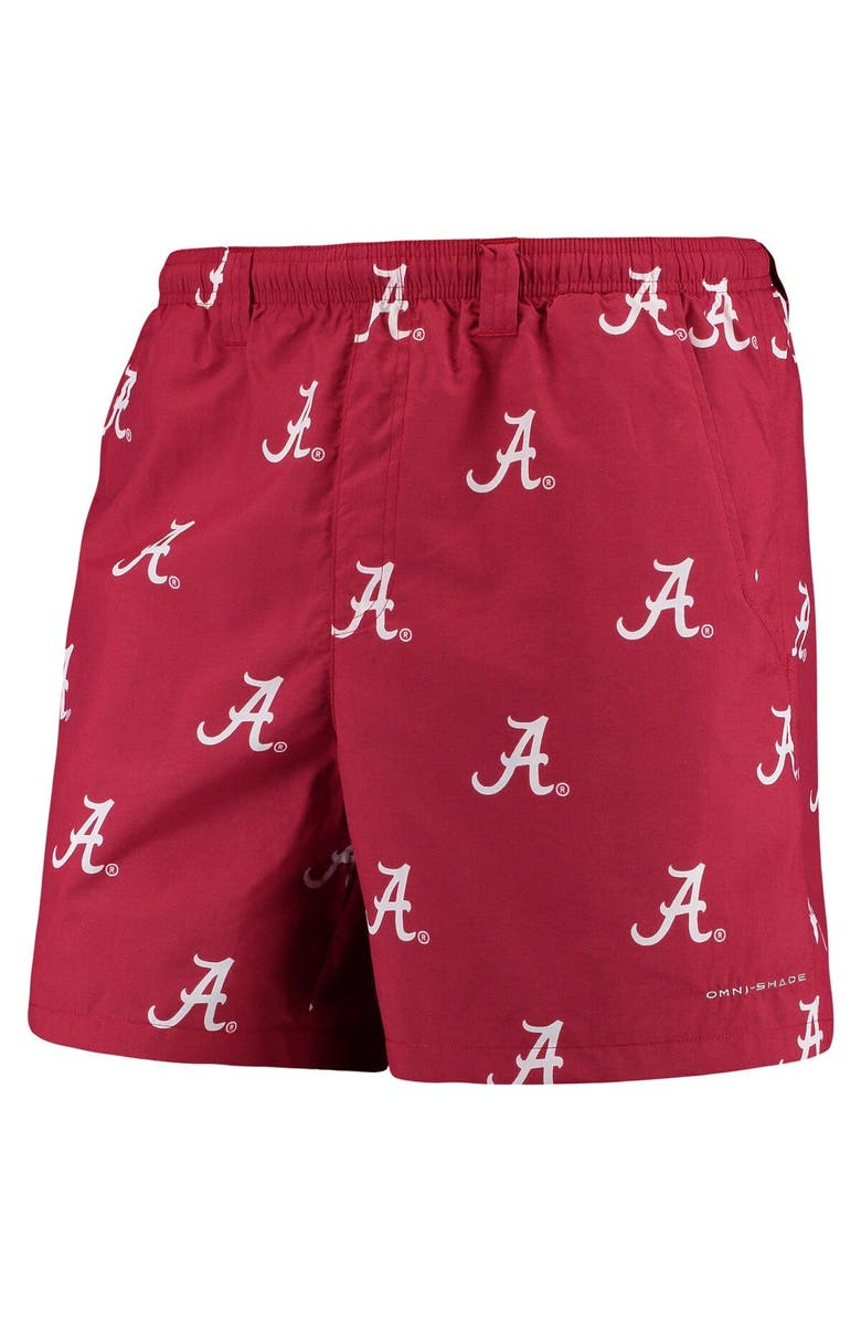 Columbia Men's Columbia Crimson Alabama Crimson Tide PFG Backcast II Omni-Shade Hybrid Shorts, Alternate, color, Crimson