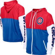 New Era Men's New Era  Royal/Red Chicago Cubs Color Block Full-Zip Hoodie Windbreaker