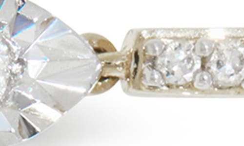 Monica Vinader 14k Gold Diamond Marquise Drop Earrings In Silver