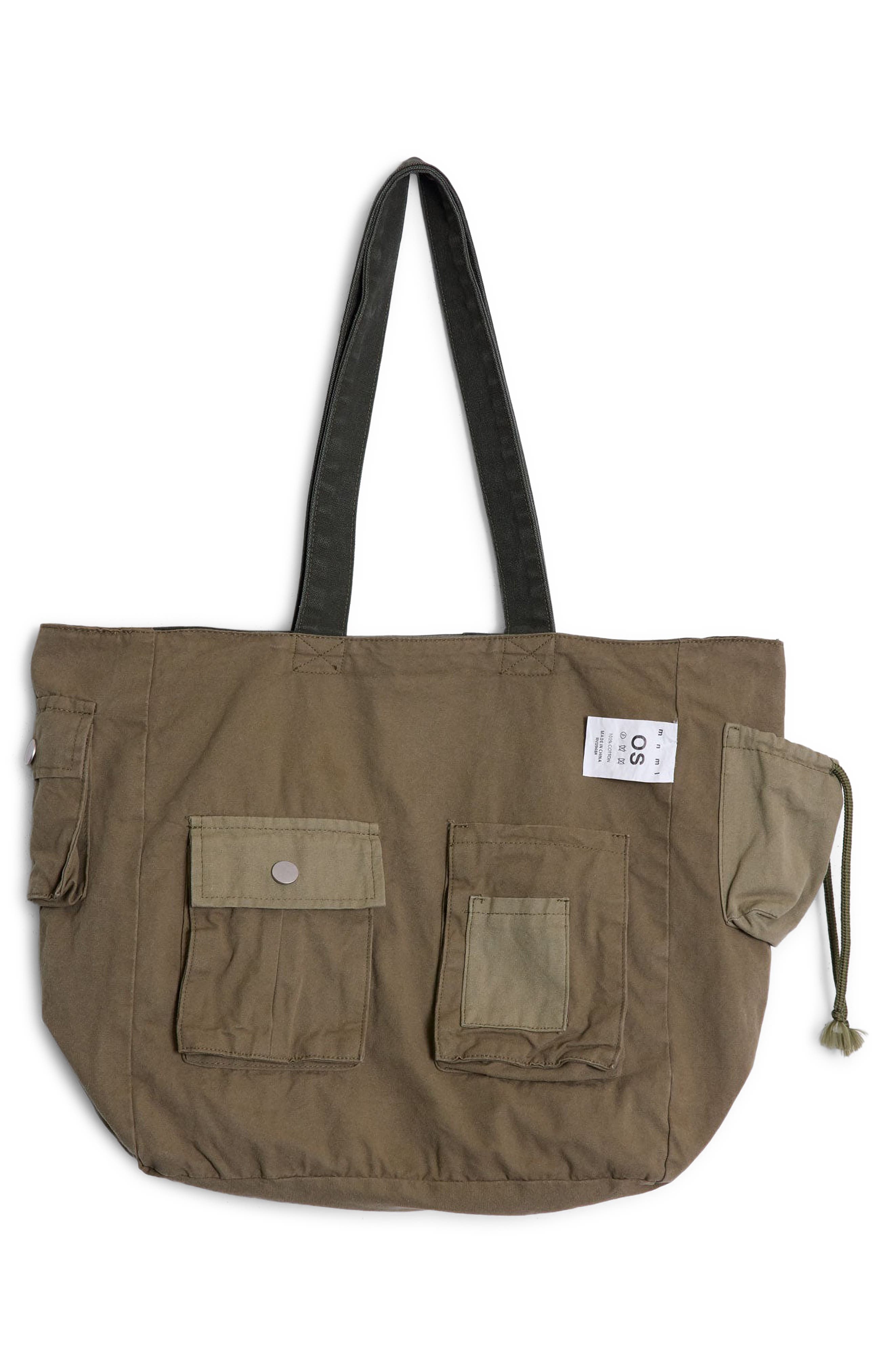 mnml Reconstructed Canvas Tote Bag, Alternate, color, 