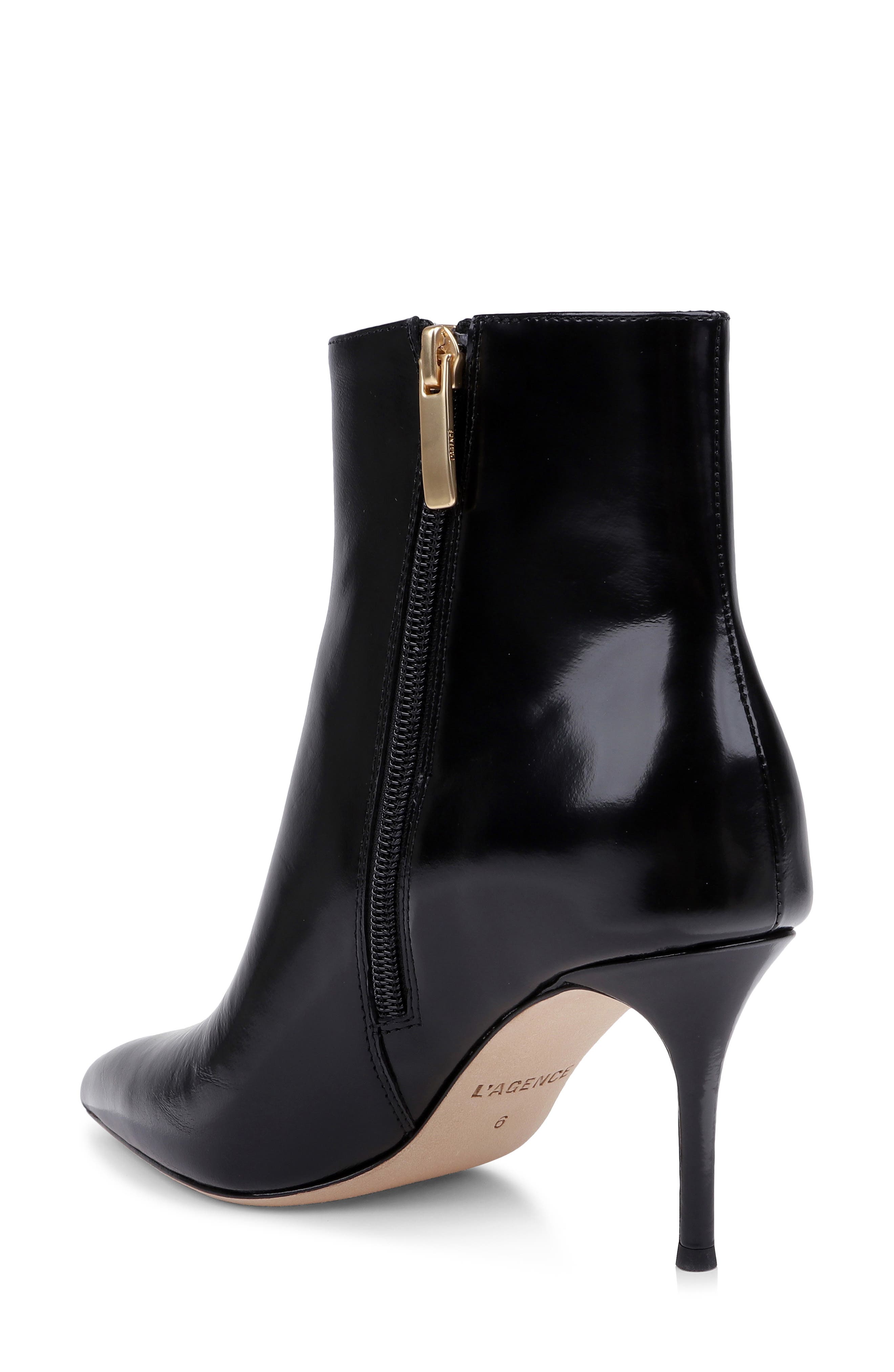 Houston II Leather Bootie, Alternate, color, BLACK LEATHER