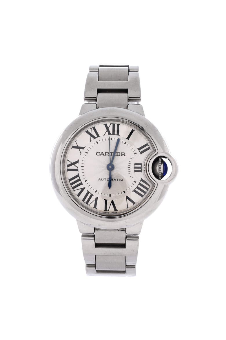 Ballon Bleu de Cartier Automatic Watch Stainless Steel 33, Main, color, Metallic Silver