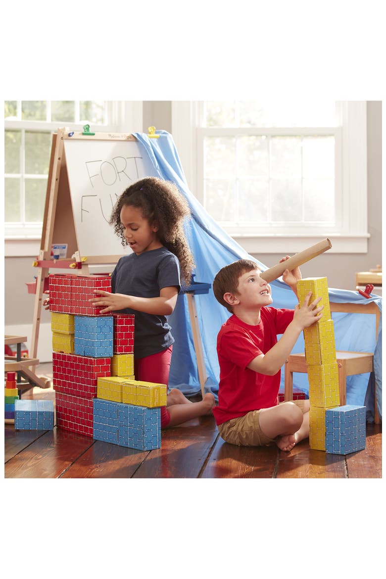 40-Piece Deluxe Jumbo Cardboard Blocks, Alternate, color, 000