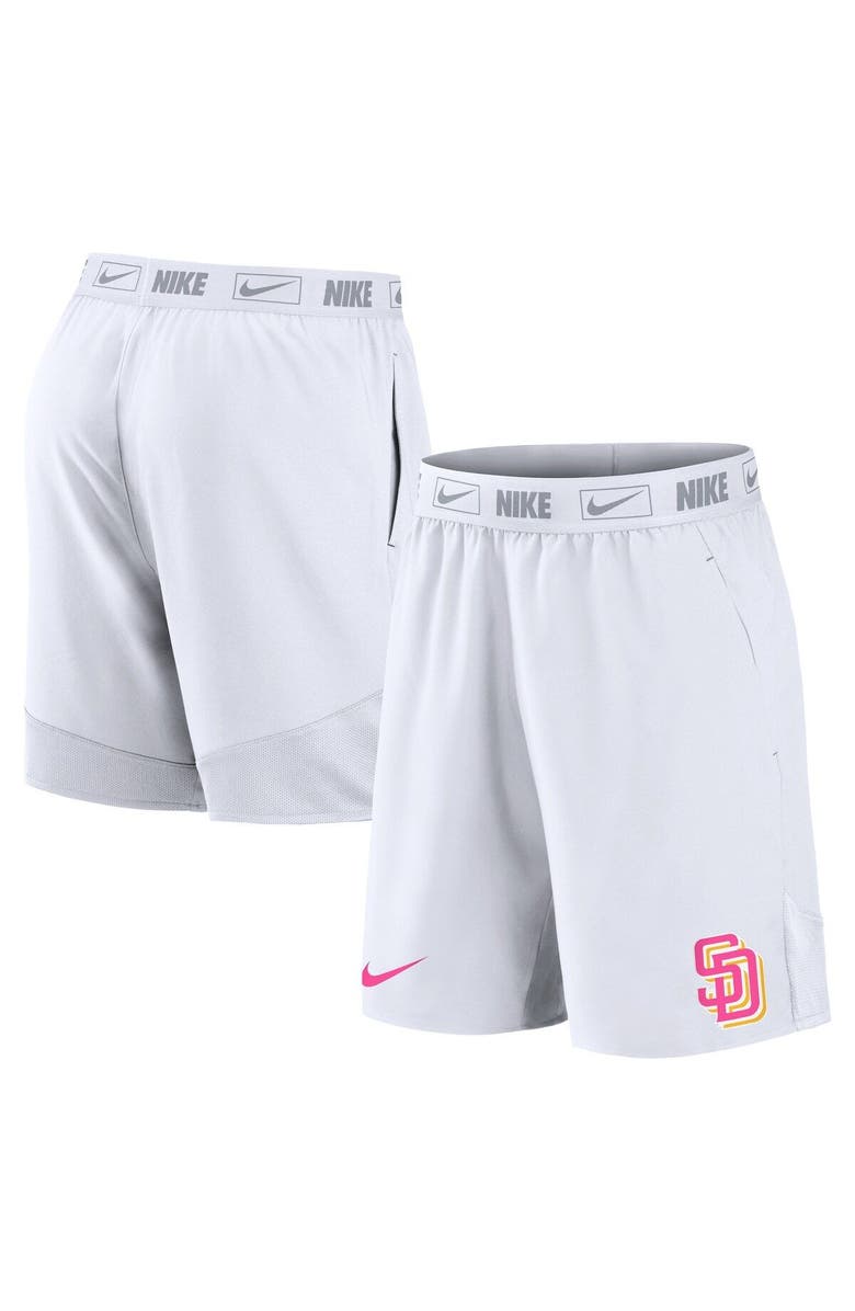 Nike Men's Nike White San Diego Padres City Connect Performance Shorts, Main, color,