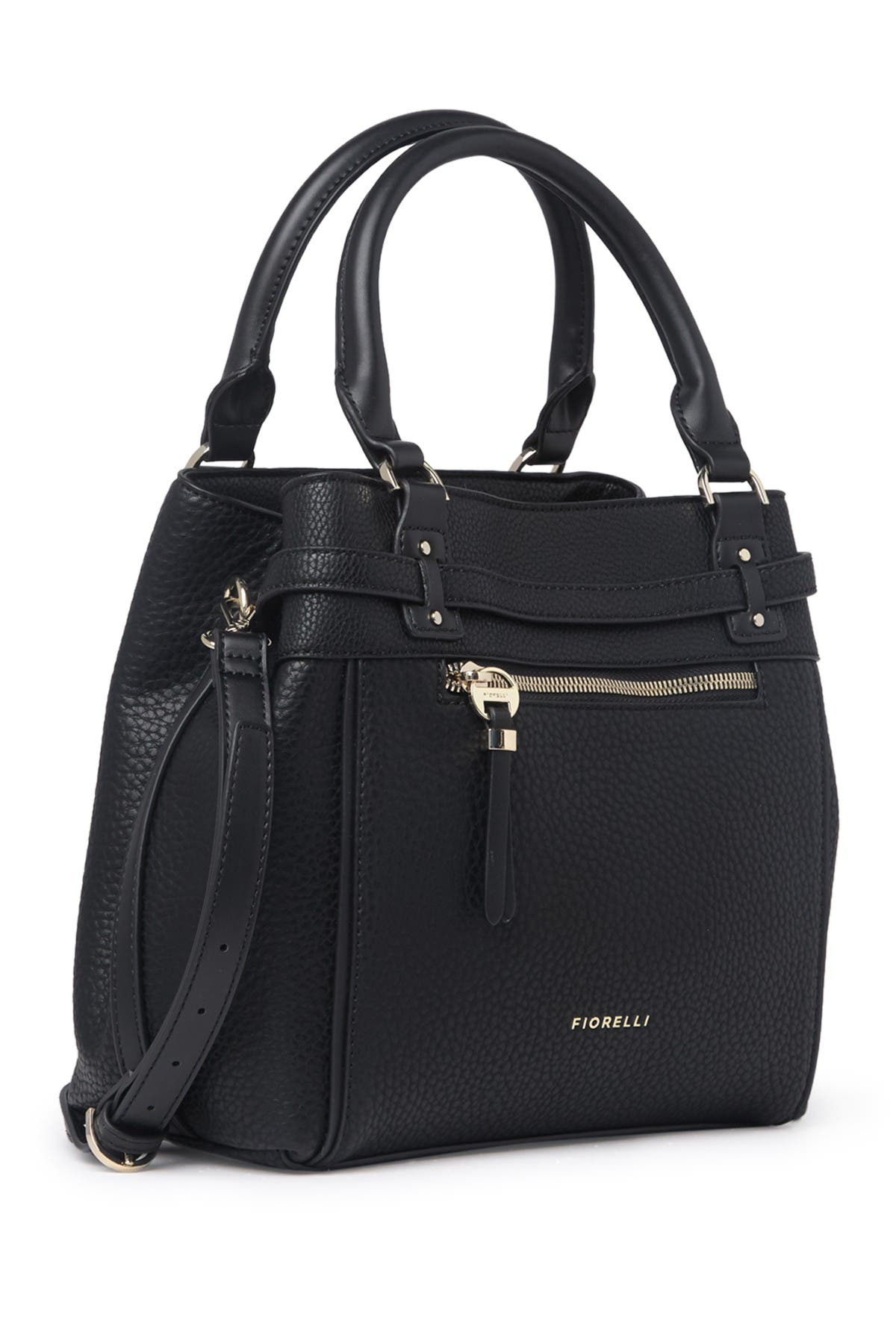 Freddie Small Satchel Bag, Alternate, color, BLACK