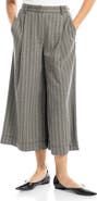 MAX STUDIO Double Knit Striped Culottes