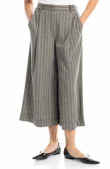 Double Knit Striped Culottes
