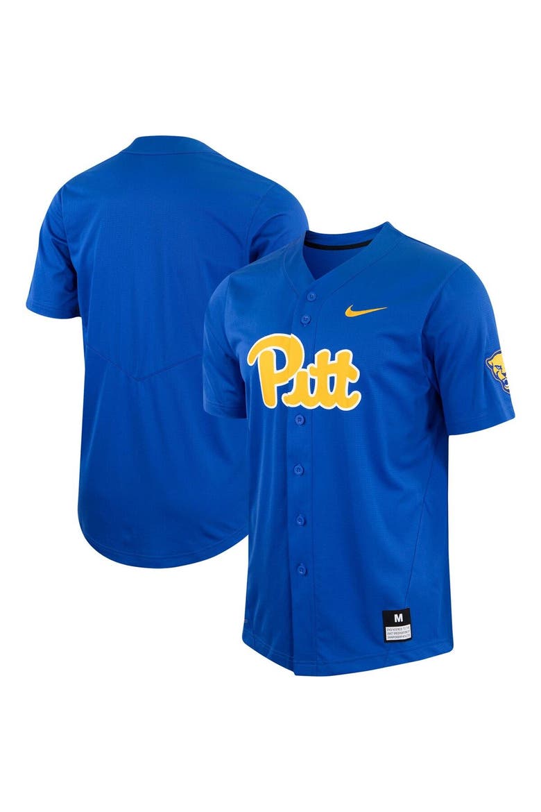 Men's Nike Royal Pitt Panthers Replica Baseball Jersey, Main, color, Royal