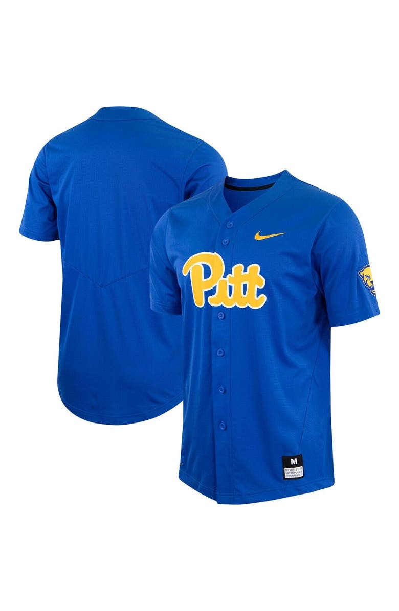 Nike Men's Nike Royal Pitt Panthers Replica Baseball Jersey, Main, color, Royal