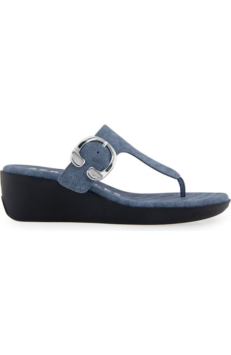 Aerosoles Izola Wedge Sandal, Alternate, color, Blue Jean Denim
