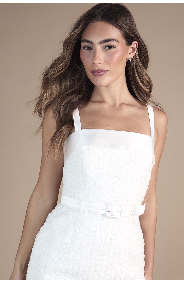 Coast Strappy Embellished Mini Dress, Alternate, color, Ivory