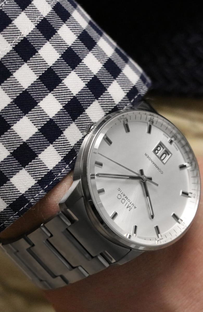 MIDO Commander II Skeleton Bracelet Watch, 42mm, Alternate, color, 