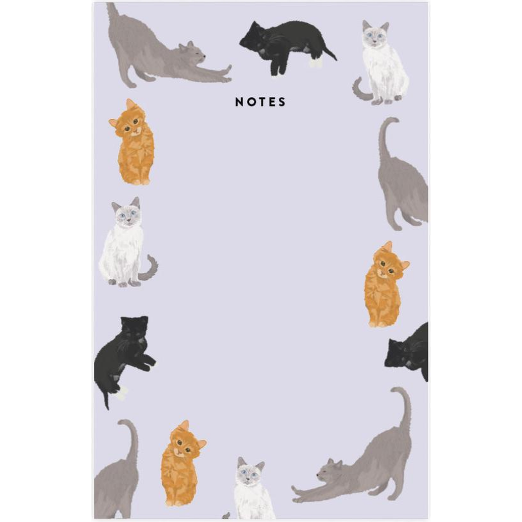 Joy Paper Co. Cat Notes Notepad in Light Purple  product