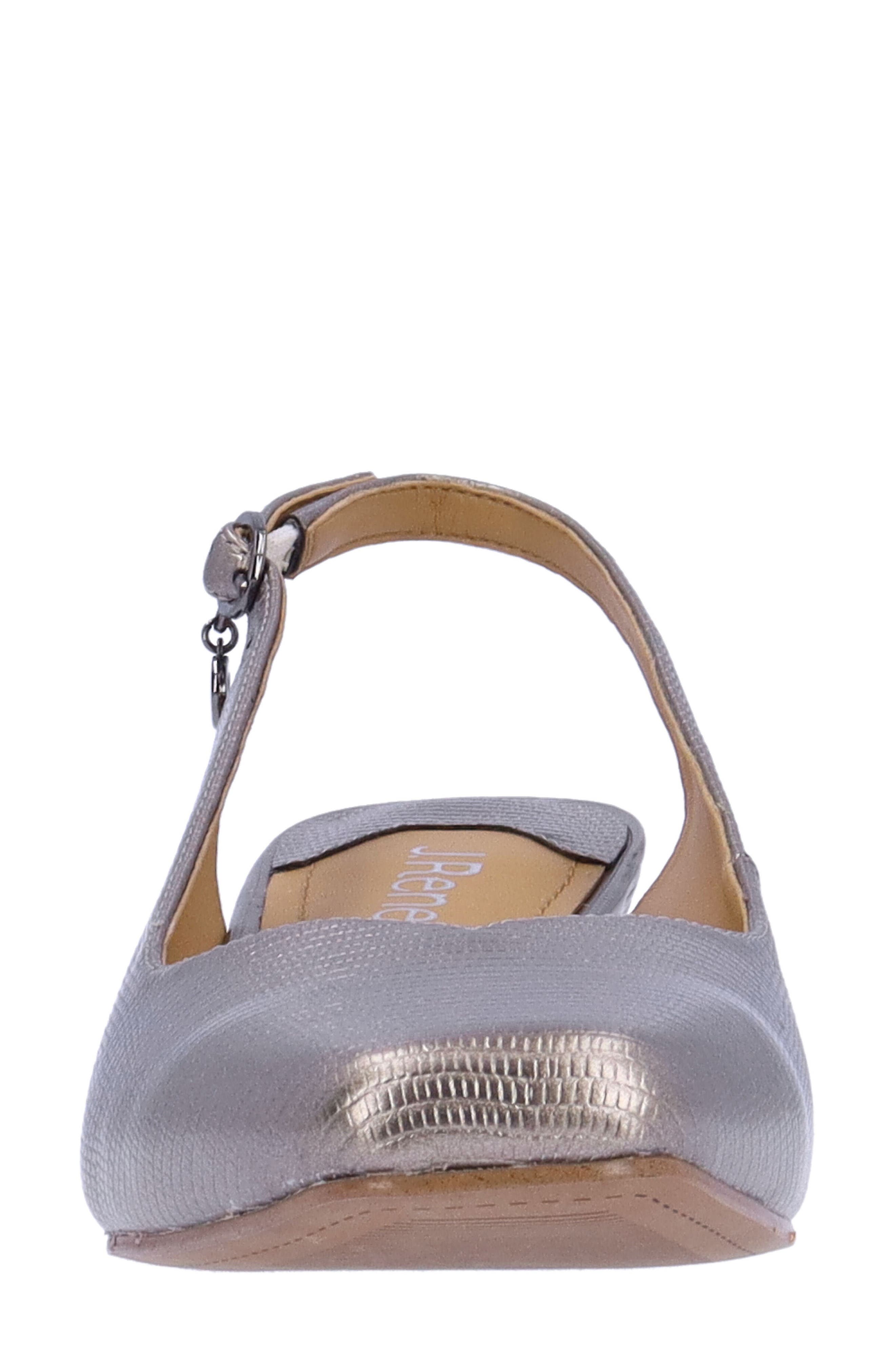 J. Reneé Taveta Slingback Pump, Alternate, color, Pewter