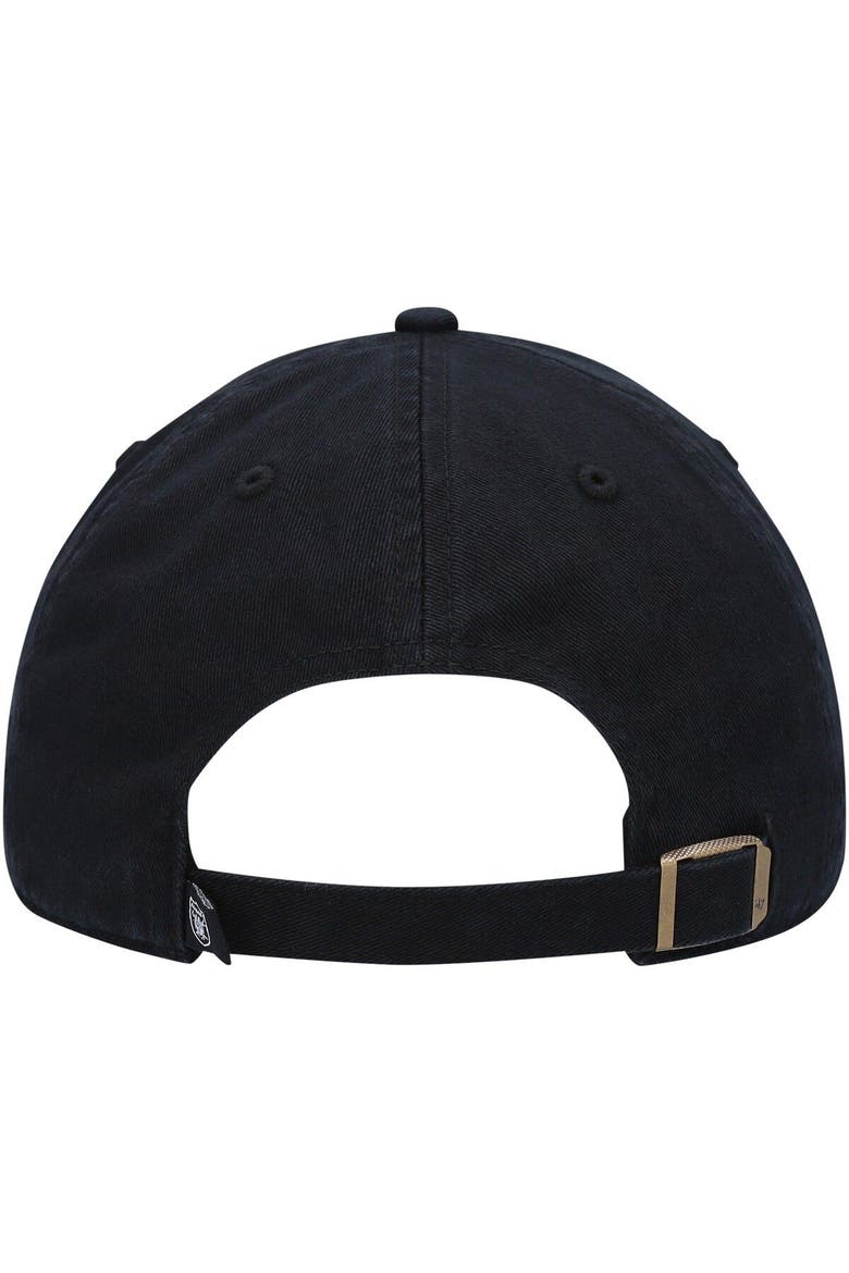 Men's '47 Black Las Vegas Raiders Team Tonal Clean Up Adjustable Hat, Alternate, color, Black