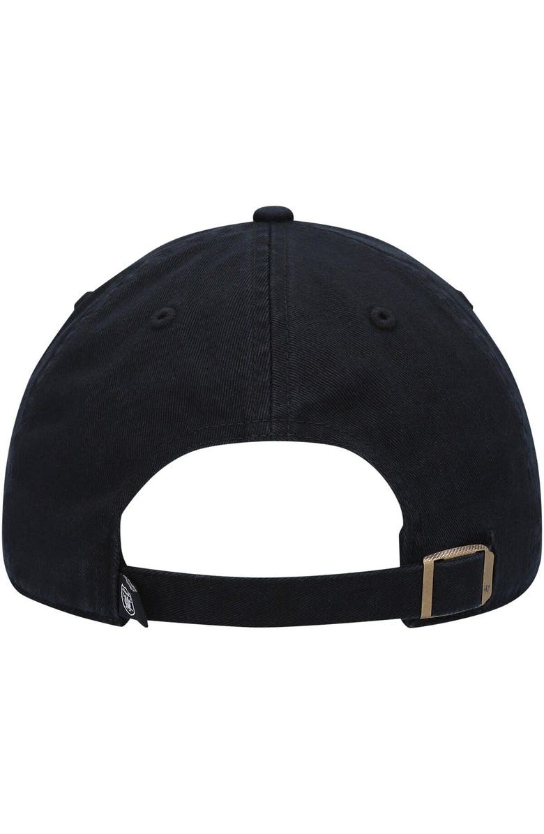 '47 Men's '47 Black Las Vegas Raiders Team Tonal Clean Up Adjustable Hat, Alternate, color, Black