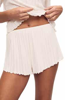 Eberjey Pointelle Rib Pajama Shorts