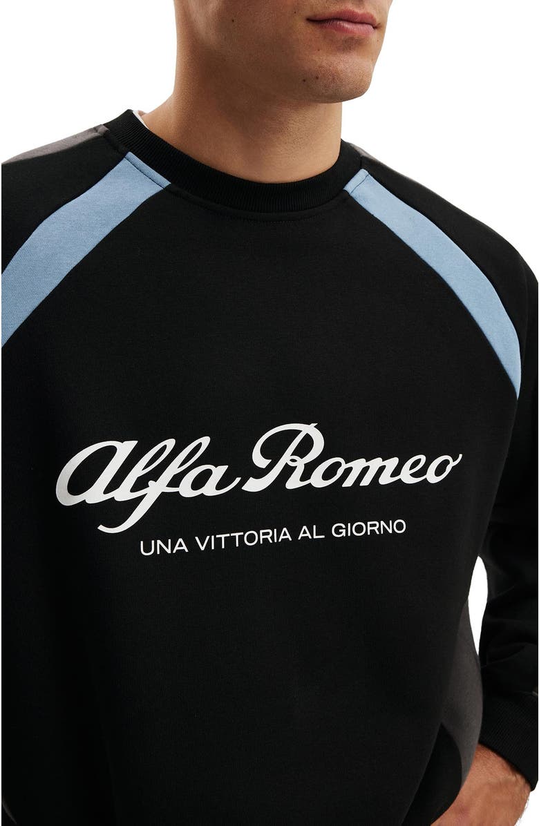 Cotton On Men's Box Fit Alfa Romeo Sweater, Alternate, color, Lcn Alf Black  Alfa Romeo -