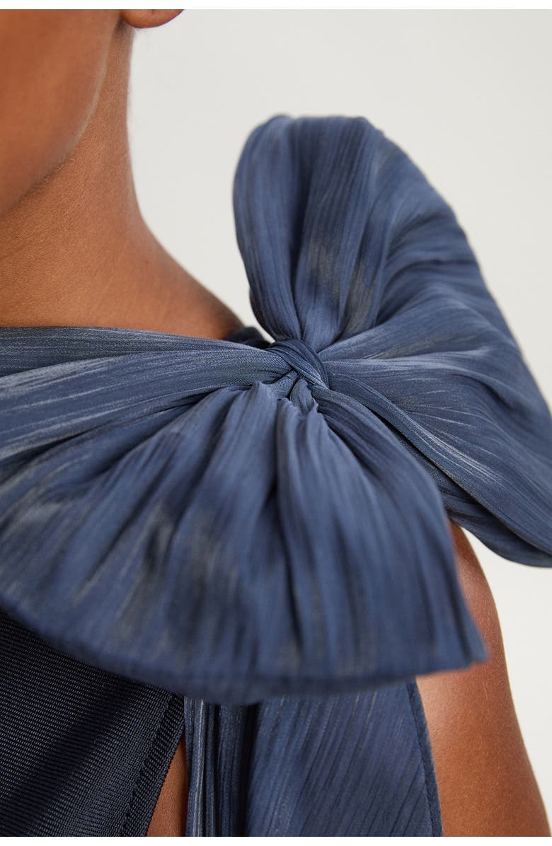 Karen Millen Tassel Sleeve Detail Maxi Dress, Alternate, color, Navy