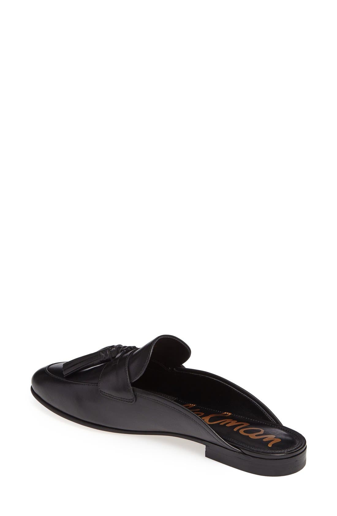 Paris Mule, Alternate, color, BLACK LEATHER