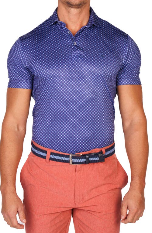 Tailorbyrd Captain Wheel Performance Golf Polo In Blue